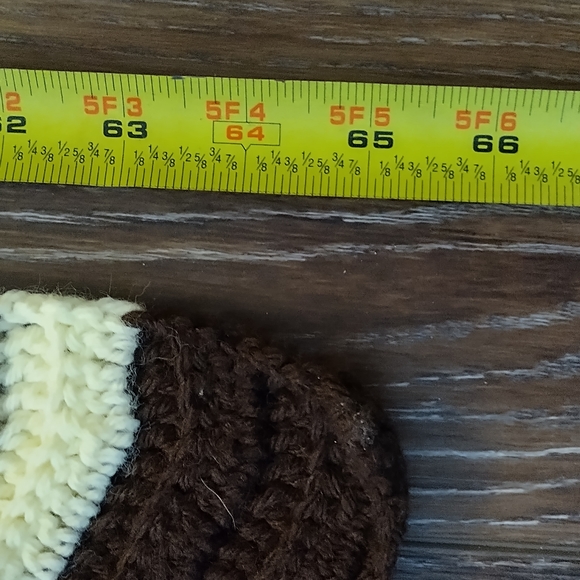 Vintage Afghan Chevron  Zig Zag Retro Pattern Hand Crocheted Throw Blanket - Picture 11 of 15